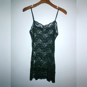 Together M Sexy Lace Stretch Slip Negligee Lingerie in Black